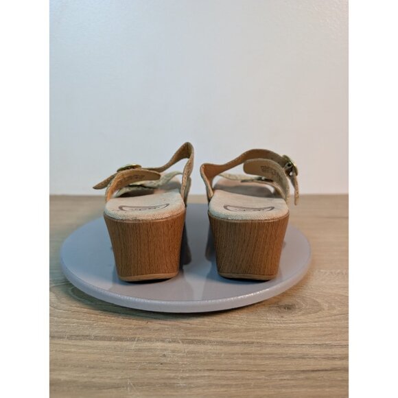 Dansko Women’s Sophie Slide Sandal Clog size 39 US 8.5-9 Gold Animal Print - Picture 5 of 10